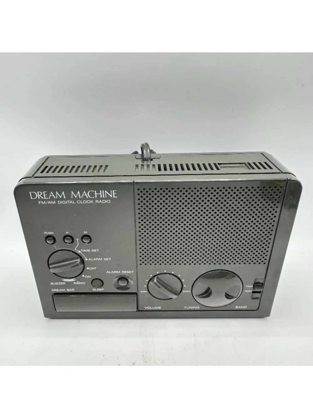 Sony Dream Machine Clock Radio FM AM Digital Alarm Vintage Black 1980s